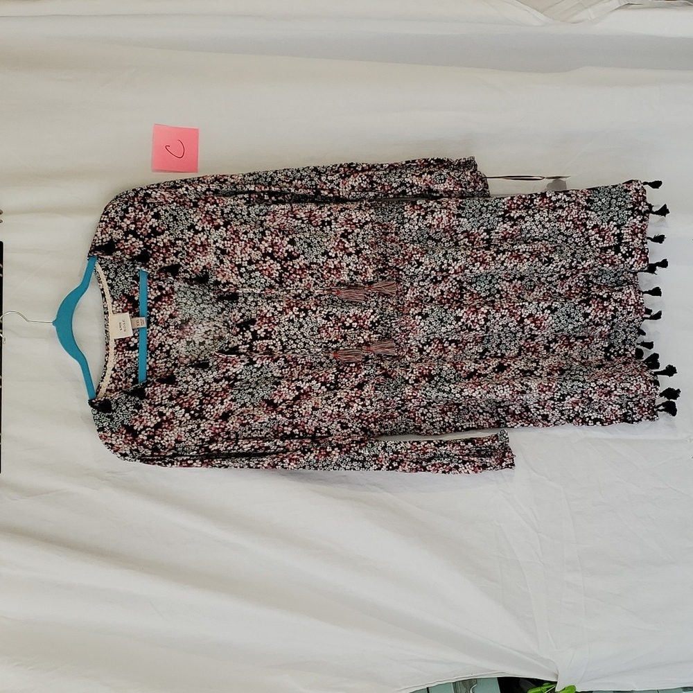 Knox Rose XXL fun casual dress w/ tassels. BOHO Never worn.